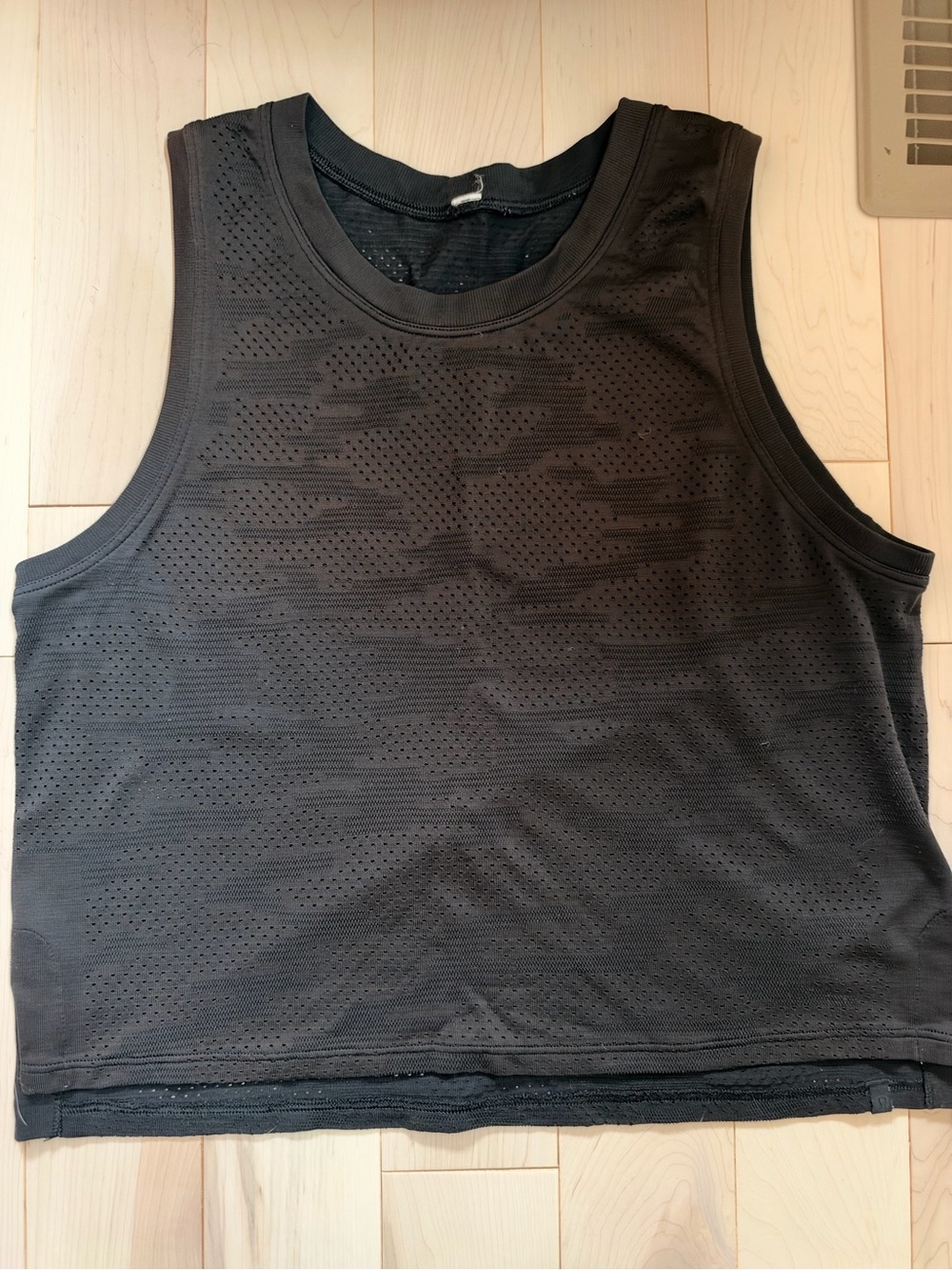 lululemon athletica Black Perforated Athletic Tank